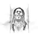 bob marley tattoo design idea