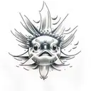 blowfish tattoo design idea