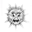 blowfish tattoo design idea