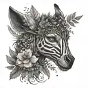  moth, ferns, fireflies, a wolf a giraffe, a zebra, a A flying cut, A dagger, hydrangeas. the last of us  tattoo design idea