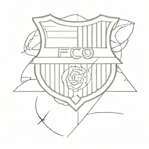 fc barcelona and camp nou coordinate tattoo tattoo design idea