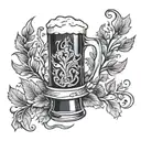 beer, Germany  tattoo design idea
