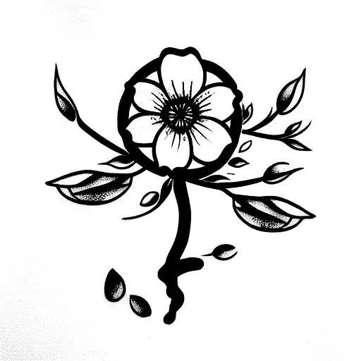 Cherry Blossom tattoo design idea