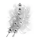 Peacock tattoo design idea