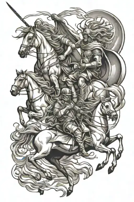 four horsemen of the apocalypse tattoo design idea