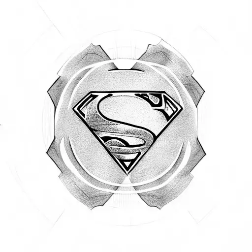 Superman Symbol tattoo design idea