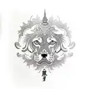 beagle tattoo design idea