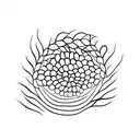 wheat grain tattoo design idea