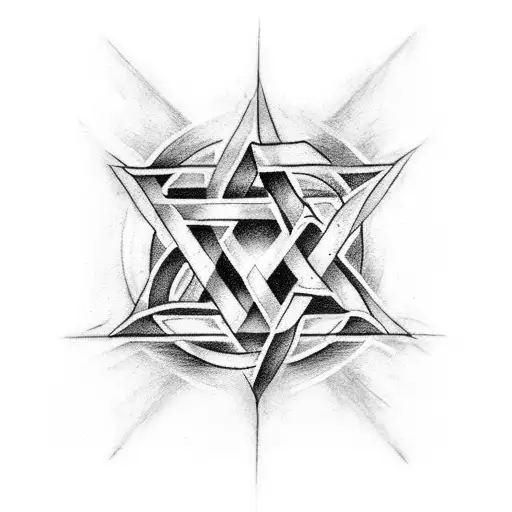 forearm tatto, star of david, levy in hebrew, fierce background tattoo design idea