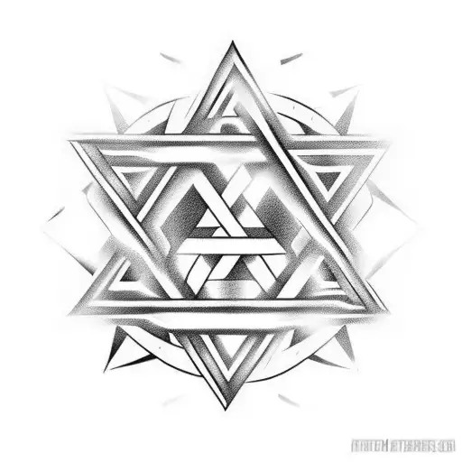 forearm tatto, star of david, levy in hebrew, fierce background tattoo design idea