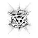forearm tatto, star of david, levy in hebrew, fierce background tattoo design idea