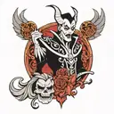 Disney villain black and white tattoo design tattoo design idea