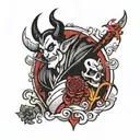 Disney villain black and white tattoo design tattoo design idea