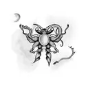 unique girly scorpio tattoo design idea