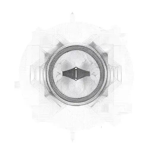A microphone with sound waves forming the shape of a city skyline tattoo design idea