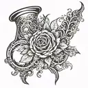 flask tattoo design idea