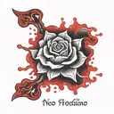 bleeding wrist tattoo design idea