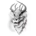 cross welding an hunting  tattoo design idea