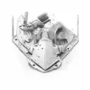 cross welding an hunting  tattoo design idea