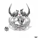 cuervos tattoo design idea