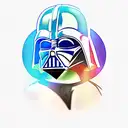 Darth vader action pose tattoo design idea