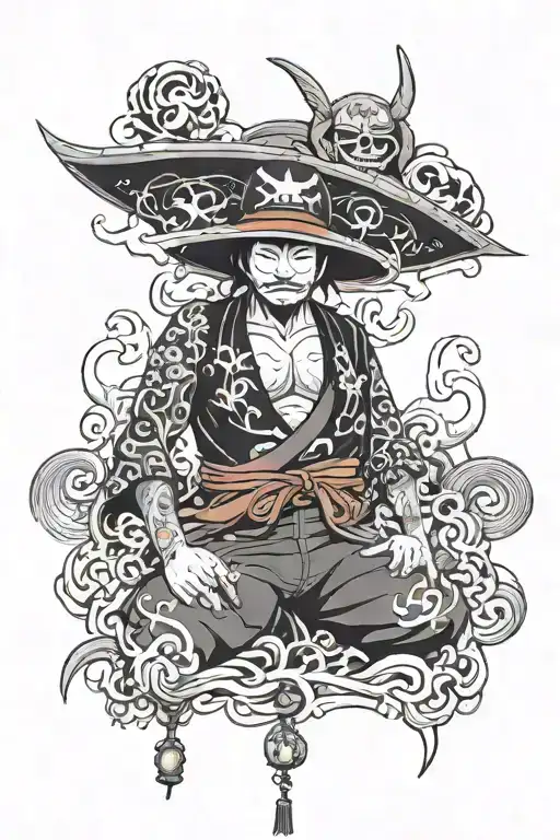 irezumi one piece tattoo design idea