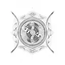 Dotwork tattoo of a yin yang symbol composed of drumsticks and samurai swords tattoo design idea