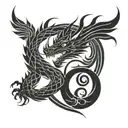 dragon tattoo wrapped around arm and chest tattoo tattoo design idea