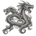 dragon tattoo wrapped around arm and chest tattoo tattoo design idea