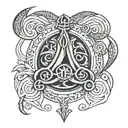 vikings symbols tattoo design idea