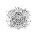 coffin tattoo design idea