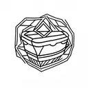 coffin tattoo design idea