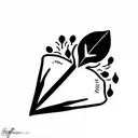 coffin tattoo design idea