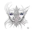 elf tattoo design idea