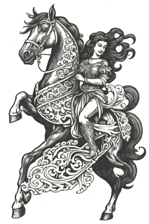 Lady Godiva tattoo design idea