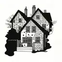 polish houses tattoo design idea