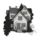 polish houses tattoo design idea