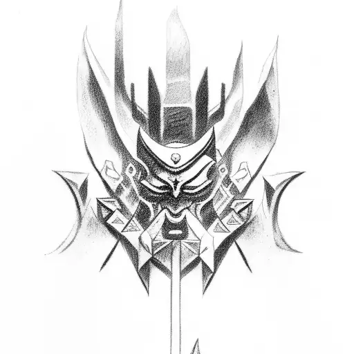 God of war Shrine tattoo design idea