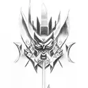God of war Shrine tattoo design idea