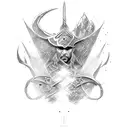 God of war Shrine tattoo design idea