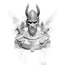 God of war Shrine tattoo design idea