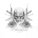 God of war Shrine tattoo design idea