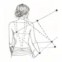 connect the dots looking backward tattoo design idea