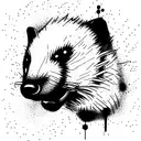 honey badger tattoo design idea