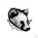honey badger tattoo design idea