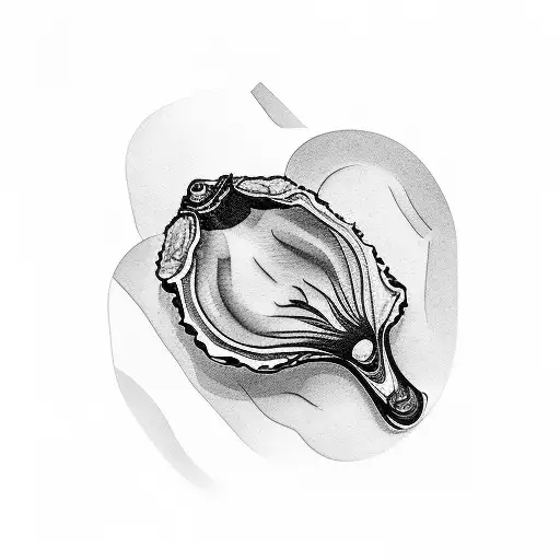 oyster tattoo design idea