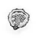 oyster tattoo design idea