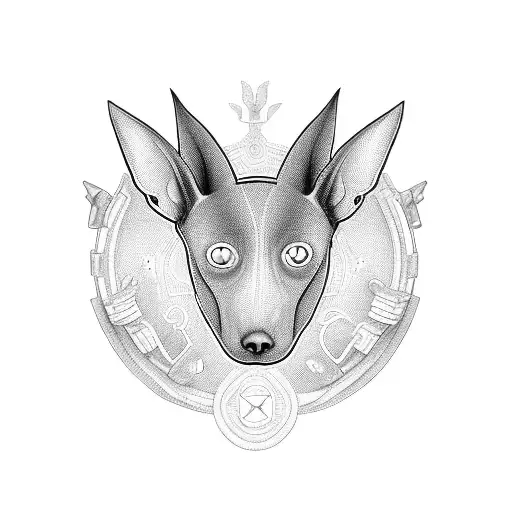 xoloitzcuintle tattoo design idea