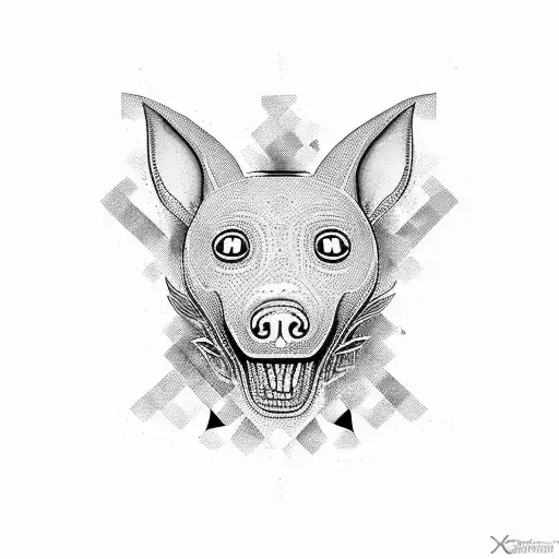 xoloitzcuintle tattoo design idea