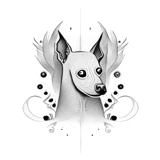 xoloitzcuintle tattoo design idea